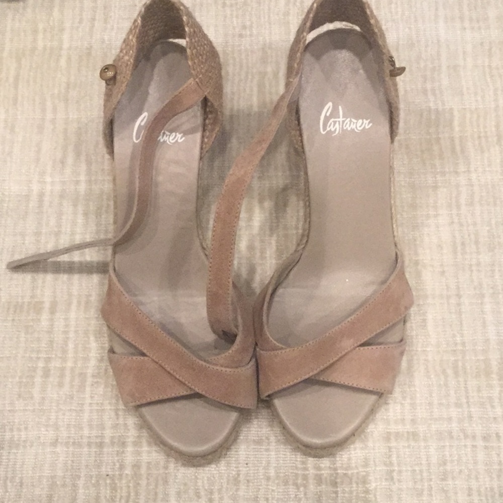 Castaner tan suede espadrille